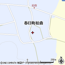 兵庫県丹波市春日町松森432周辺の地図