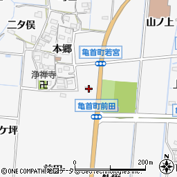 愛知県豊田市亀首町前田45周辺の地図