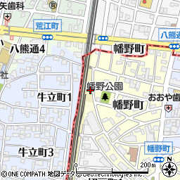 愛知県名古屋市熱田区野立町海道畔周辺の地図
