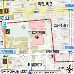 愛知県名古屋市瑞穂区瑞穂町川澄1-1周辺の地図