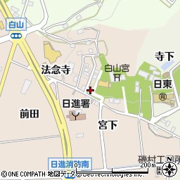 愛知県日進市本郷町宮下522-17周辺の地図