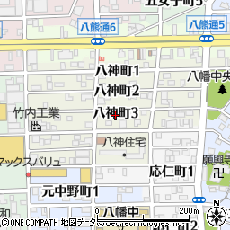 愛知県名古屋市中川区八神町3丁目50-1周辺の地図