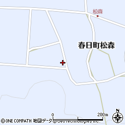 兵庫県丹波市春日町松森671周辺の地図