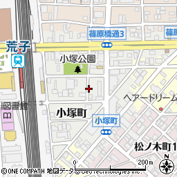 愛知県名古屋市中川区小塚町周辺の地図