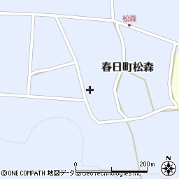 兵庫県丹波市春日町松森570周辺の地図