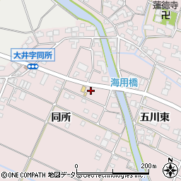 愛知県愛西市大井町同所263周辺の地図