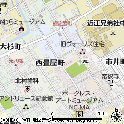 滋賀県近江八幡市博労町元2周辺の地図