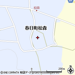 兵庫県丹波市春日町松森427周辺の地図