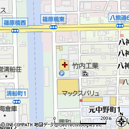 ファッションセンターしまむら篠原橋東店周辺の地図