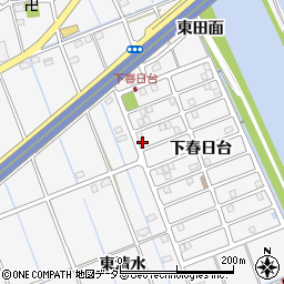 愛知県津島市鹿伏兎町下春日台5-9周辺の地図