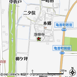浄禅寺周辺の地図