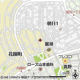 滋賀県大津市花園町17周辺の地図