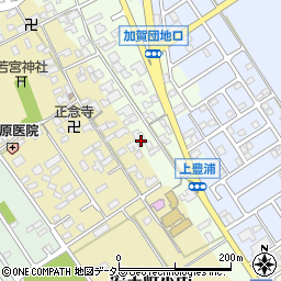 滋賀県近江八幡市安土町上豊浦1048周辺の地図