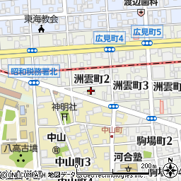 セブンイレブン名古屋洲雲町２丁目店周辺の地図