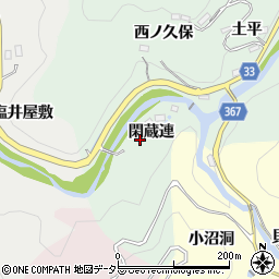 愛知県豊田市川面町閑蔵連10周辺の地図