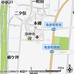 愛知県豊田市亀首町本郷11周辺の地図