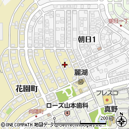 滋賀県大津市花園町17-16周辺の地図