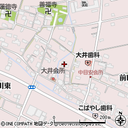 愛知県愛西市大井町浦田面680周辺の地図