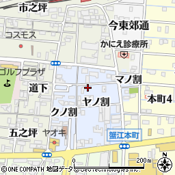 愛知県海部郡蟹江町蟹江本町ヤノ割17周辺の地図