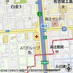 愛知トヨタ自動車高辻店周辺の地図