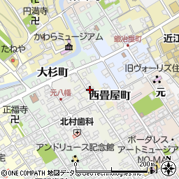 滋賀県近江八幡市永原町元周辺の地図