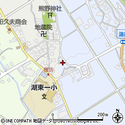 滋賀県東近江市湯屋町1303-2周辺の地図