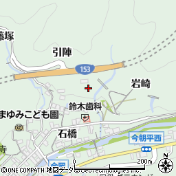 愛知県豊田市足助町城山周辺の地図