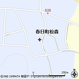 兵庫県丹波市春日町松森551周辺の地図