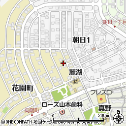 滋賀県大津市花園町17-5周辺の地図