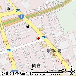 餃子の王将沼津店周辺の地図