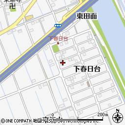愛知県津島市鹿伏兎町下春日台5-2周辺の地図