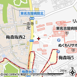 東名古屋病院周辺の地図