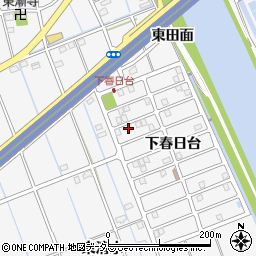 愛知県津島市鹿伏兎町下春日台5-3周辺の地図