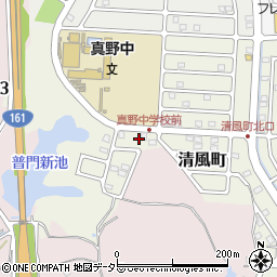 滋賀県大津市清風町25周辺の地図