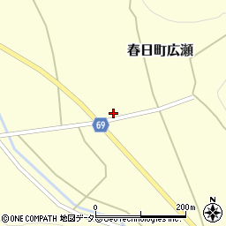 兵庫県丹波市春日町広瀬299周辺の地図