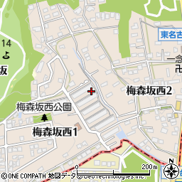 愛知県名古屋市名東区梅森坂西周辺の地図