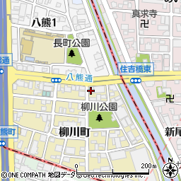 愛知県名古屋市中川区柳川町周辺の地図