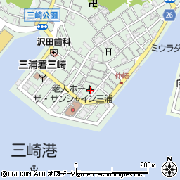 全日本海員組合三崎支部周辺の地図