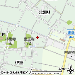愛知県愛西市西條町伊重37周辺の地図