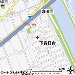 愛知県津島市鹿伏兎町下春日台5-5周辺の地図