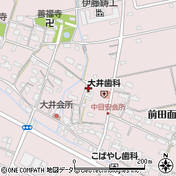 愛知県愛西市大井町浦田面703周辺の地図