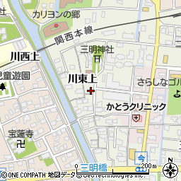 愛知県海部郡蟹江町今川東上58周辺の地図