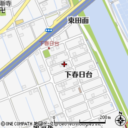 愛知県津島市鹿伏兎町下春日台5-6周辺の地図