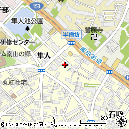 愛知県名古屋市昭和区広路町石坂44周辺の地図