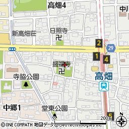 盛福寺周辺の地図