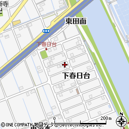 愛知県津島市鹿伏兎町下春日台5-7周辺の地図