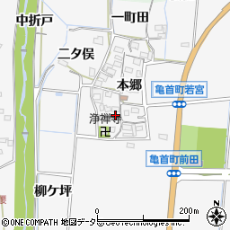 愛知県豊田市亀首町本郷29周辺の地図