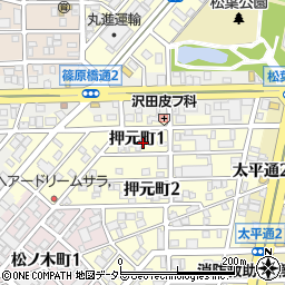 愛知県名古屋市中川区押元町1丁目周辺の地図