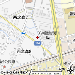 愛知県海部郡蟹江町西之森7丁目137周辺の地図