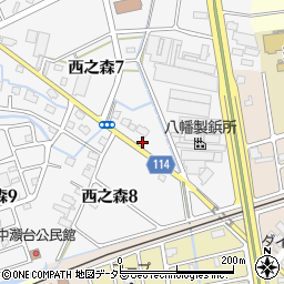 愛知県海部郡蟹江町西之森7丁目55周辺の地図